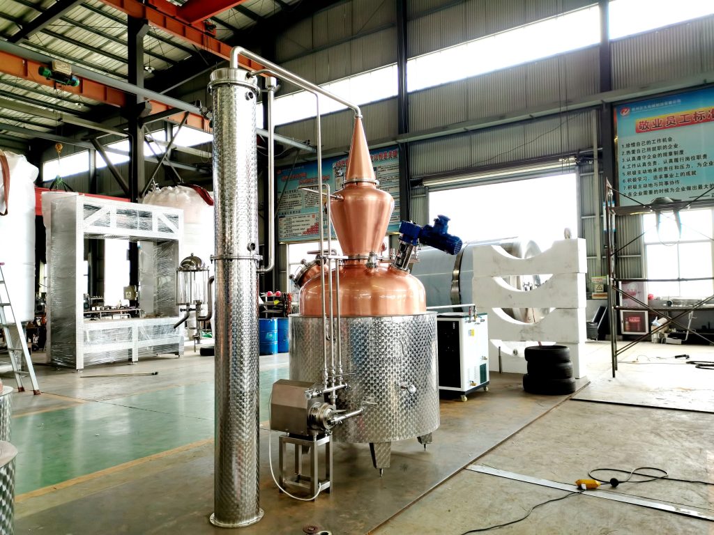 1000L rum and brandy distillery equipment